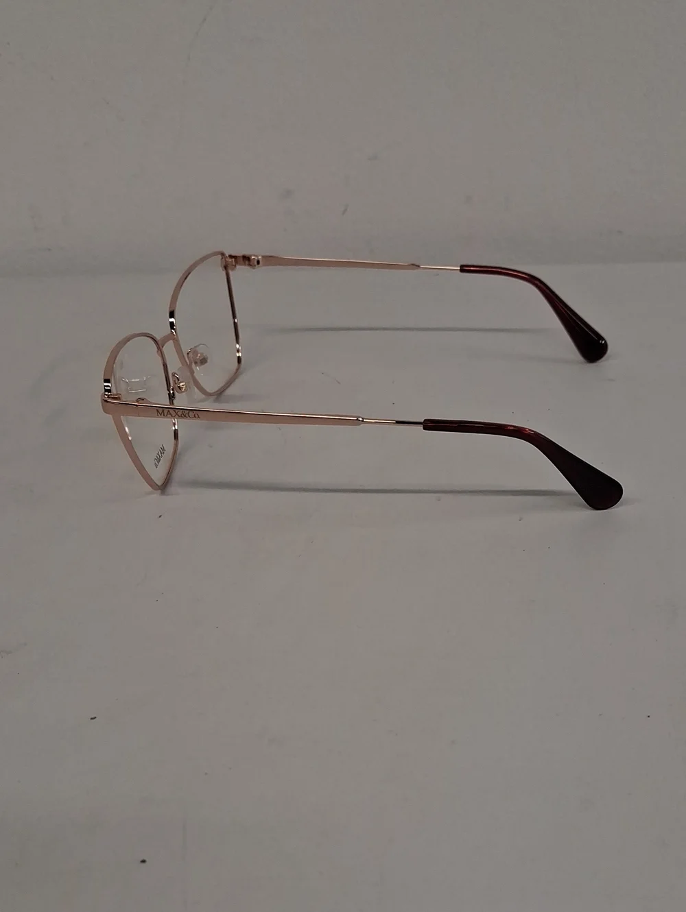 NWOT Womens Rxable Max & Co. MO5035 Rose Gold Cat-Eye Eyeglass Frames